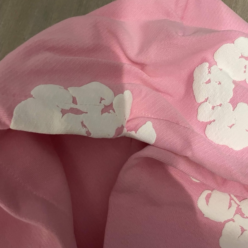 Large Pink Denim Tears Hoodie New - Picture 4 of 7